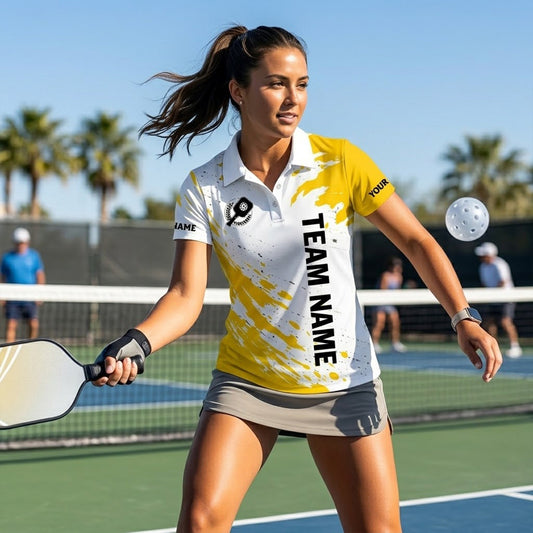 Custom Pickleball Polo Shirt Personalized Team Name