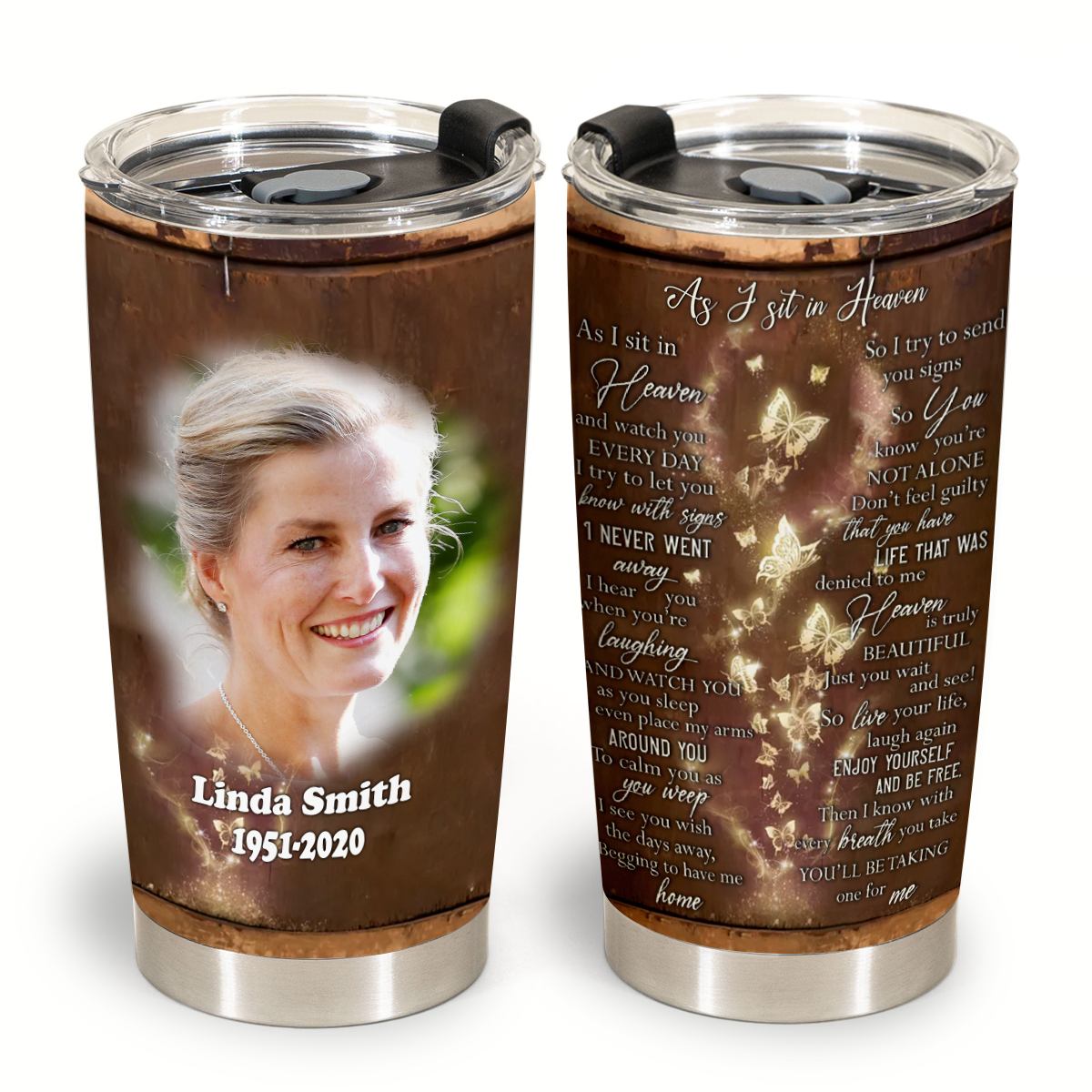 As I Sit In Heaven - Personalized Photo Blanket - Memorial 7_b8659402-fe22-474e-ad5f-886edfba906e.png