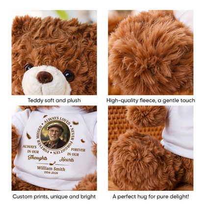 Always Loved Never Forgotten Memorial Teddy Bear