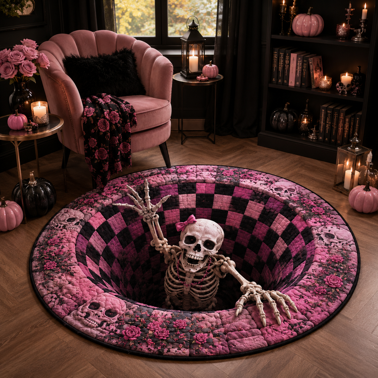 Pretty Dead Inside 3D Skeleton Pit Quilted Carpet – Pink Gothic Halloween Illusion Rug, Spooky Skull & Rose Home Decor Gift 7a6f8ad3-3844-4fa3-abaf-e6cbcf520e33-m4.png