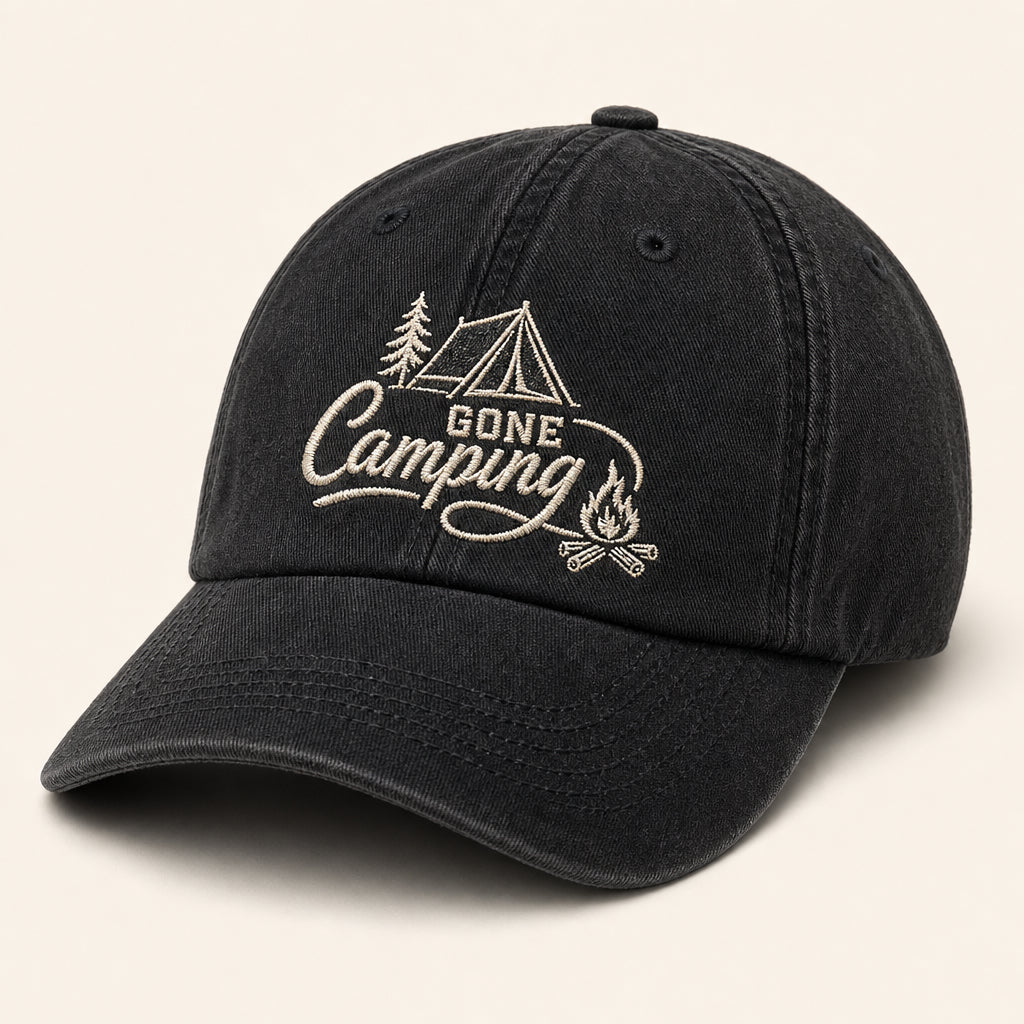 Gone Camping Embroidered Dad Cap - Hero