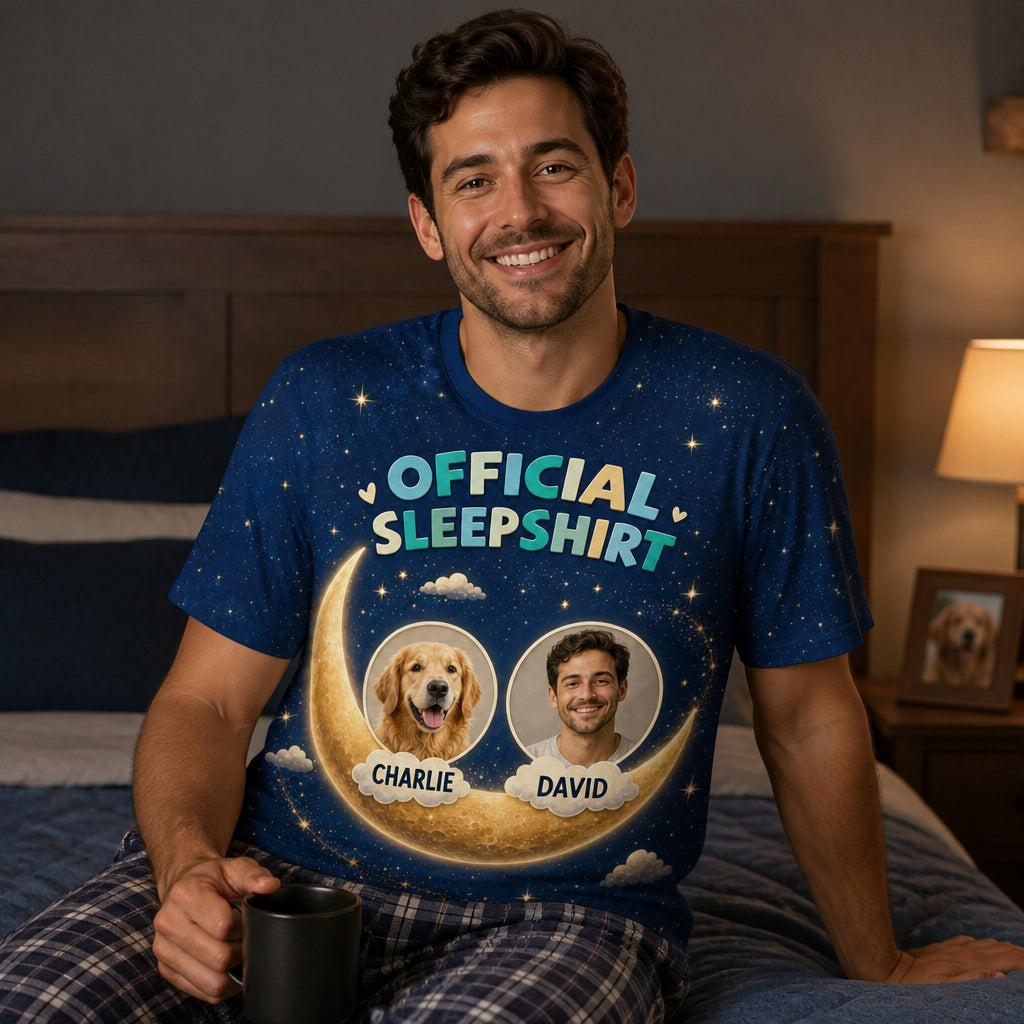 Official Sleepshirt – You + Your Dog Photo Tee - Lifestyle 1