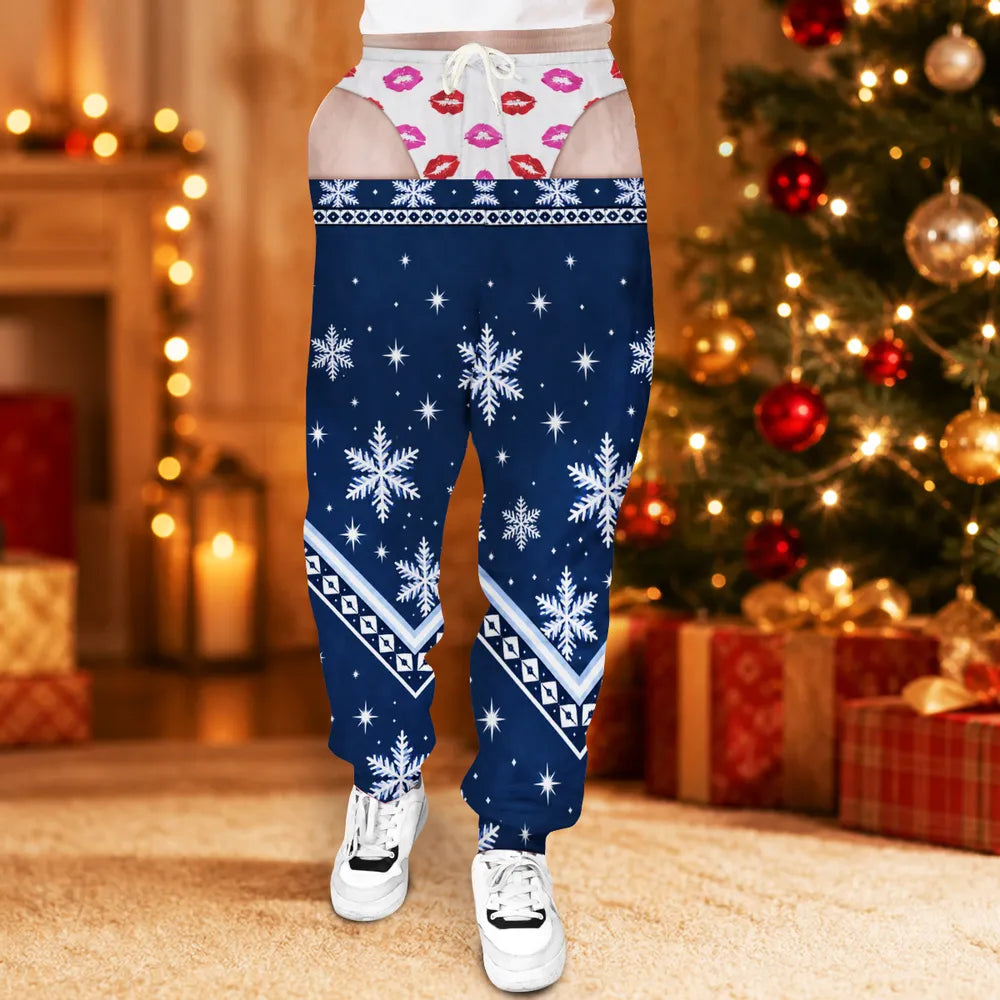 Funny Christmas Sweatpants for Women – Reindeer Fair Isle Print with Thong Illusion 7bef20dc-38c3-4afd-a674-d684f0984c4f-5.webp