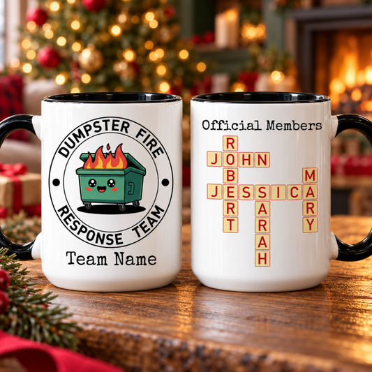 Dumpster Fire Response Team Mug, Personalized Best Team Gift, Employee Gift, Coworker Appreciation Gift, Office Team Mug, Dream Team Present 7c476005-e58a-4e72-a73f-7783b3f644d3-banner-1.png