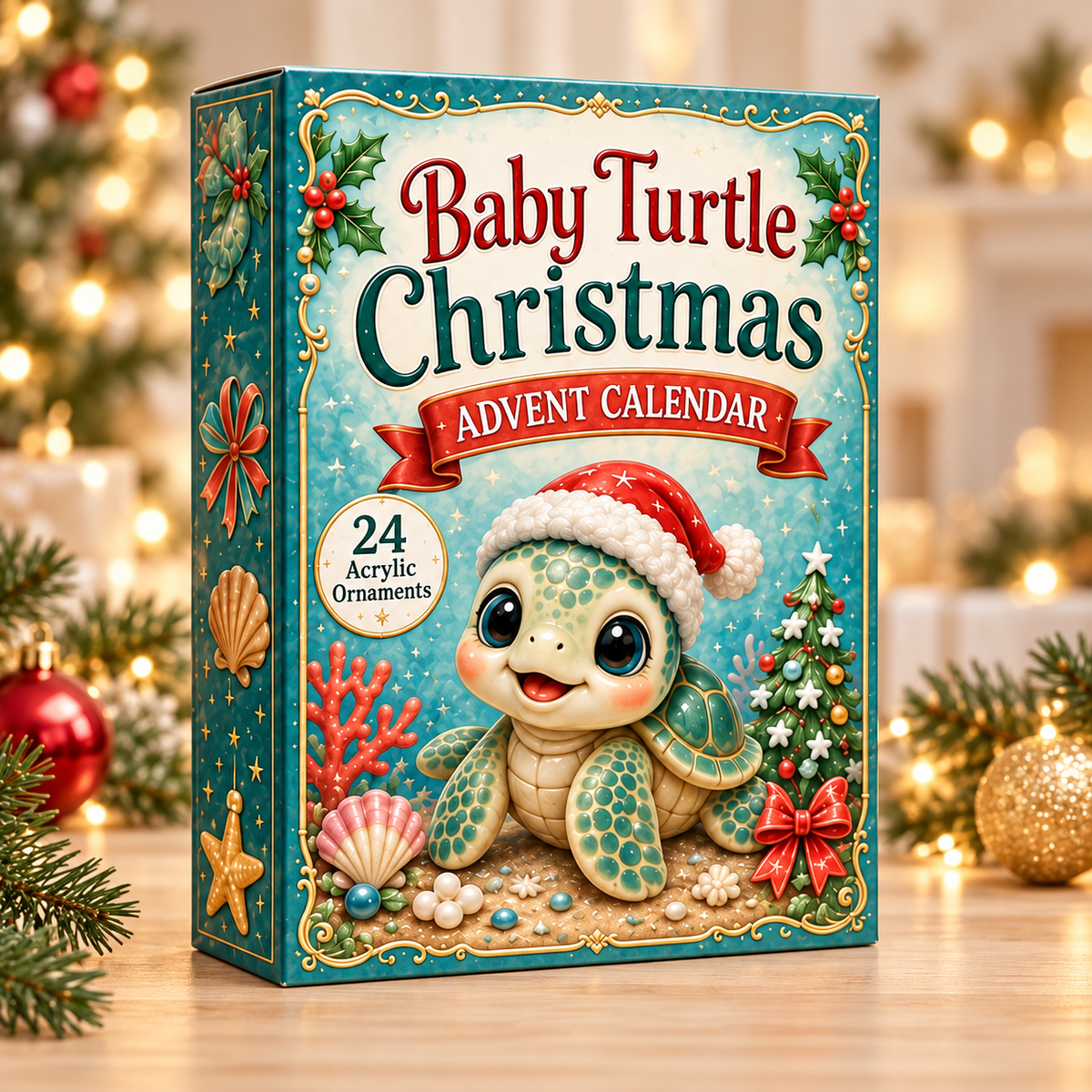 Baby Turtle Chrismast Advent Calendar 2026 - 24-Day Festive Countdown, Acrylic Charms Blind Box - Gift For Turtle Lovers 7c4d37e3-05b3-4261-bfed-5ee5bde30b30-turtle-box.png