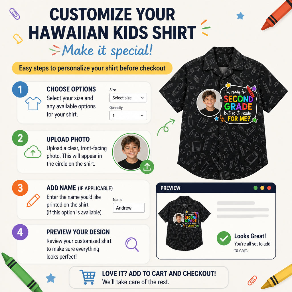 Second Grade Ready Photo Kids Hawaiian Shirt - Personalized Hawaiian Kids Shirt - AOP 7c54fa1a-826c-44c6-87ce-e4c3b0ba3cdd.jpg
