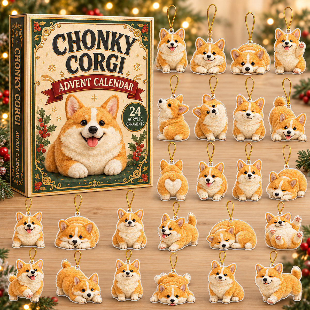 Chonky Corgi Advent Calendar 2026 - 24-Day Festive Countdown, Acrylic Charms Blind Box - Gift For Corgi Lovers 7ce0f8a8-4f6c-41ac-992f-b53682458c64-corgi-box-charms.png