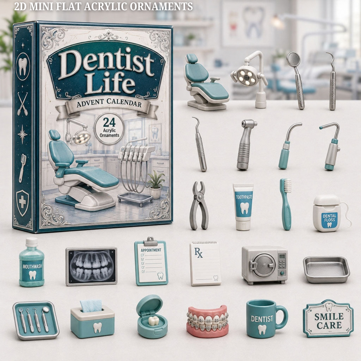 Dentist Life Advent Calendar 2026 - 24-Day Festive Countdown, Acrylic Charms Blind Box - Gift For Job Lovers 7d175d94-aa14-434f-86f7-4cac45ac9ae8-dentist-text-2.png