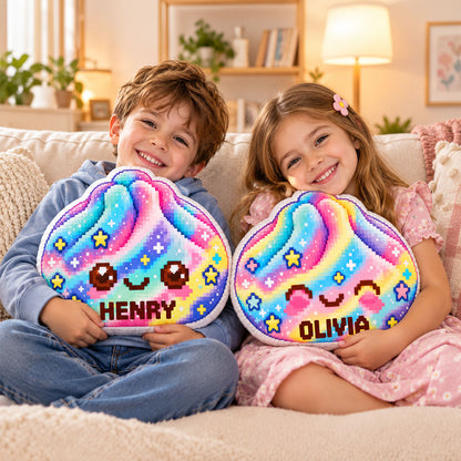Rainbow Pixel Art Dumpling Custom Shaped Pillow with Name - Personalized Gift for Kids 7d44e943-715b-4f80-b55c-c6ec7c836e28-1-4-.jpg