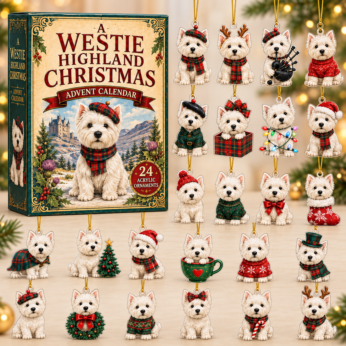 A Westie Highland Christmas Advent Calendar 2026 - 24-Day Festive Countdown, Acrylic Charms Blind Box - Gift For Dog Lovers 7d6f705c-caba-4d91-b86d-57dc2f6bbf66-westie-box-charms.png