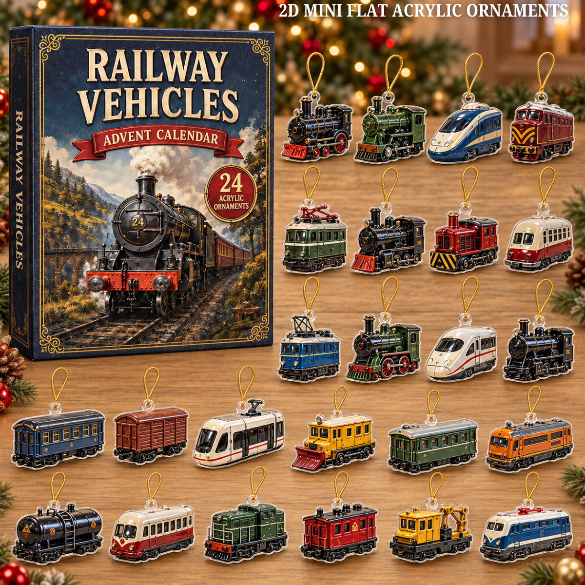 Railway Vehicles Train Advent Calendar 2026 - 24-Day Festive Countdown, Acrylic Charms Blind Box - Gift For Vehicle Lovers 7d998ed4-c406-4223-bd33-077d076471f7-railway-text.png