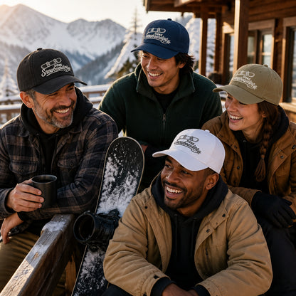 Gone Snowboarding Embroidered Dad Cap - Available in multiple colors