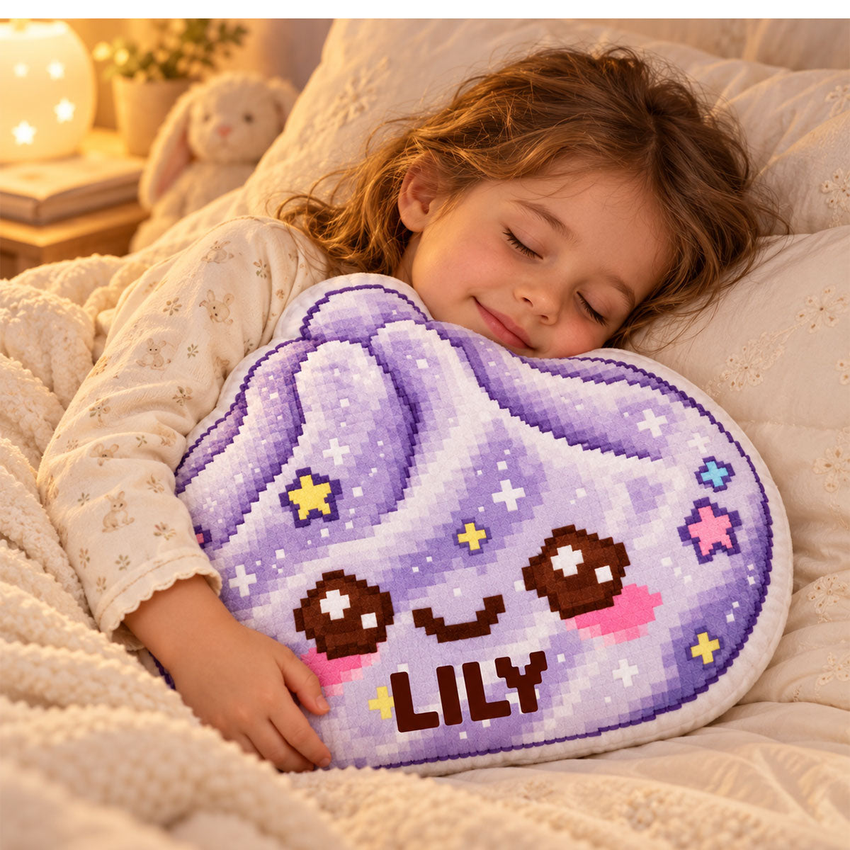 Rainbow Pixel Art Dumpling Custom Shaped Pillow with Name - Personalized Gift for Kids 7df9ba0d-e162-4510-abe8-c79930a774b3-3-4-.jpg