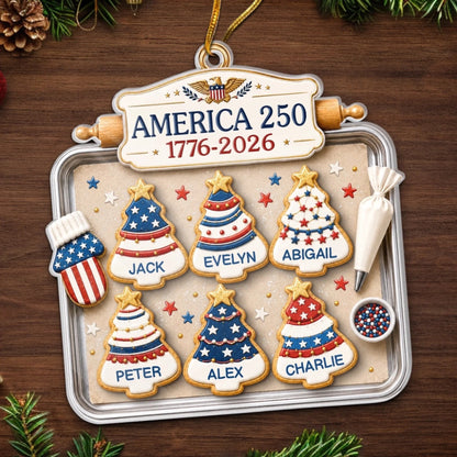 Custom Acrylic Ornament - Personalized America 250th Anniversary Christmas Gifts For Mom, Dad, Brother, Sister - Home Of The Sweet Free 7e705d3a-d950-407a-a3ff-0ab7c904a789-banner-6.jpeg