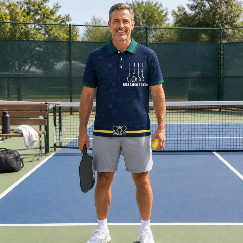 Pickleball Dad Polo - Lifestyle 1