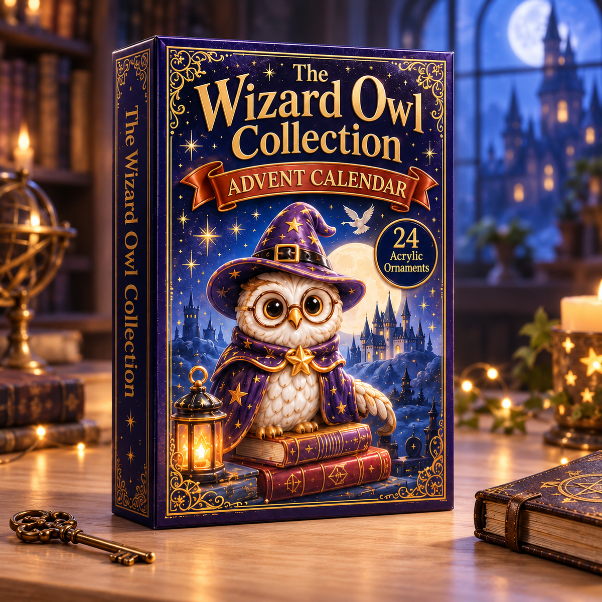 Wizard Owl Collection Advent Calendar 2026 - 24-Day Festive Countdown, Acrylic Charms Blind Box - Gift For Owl Lovers 7f905fcd-a01b-407c-b2db-1c8d2f14c8e0-owl-box.png