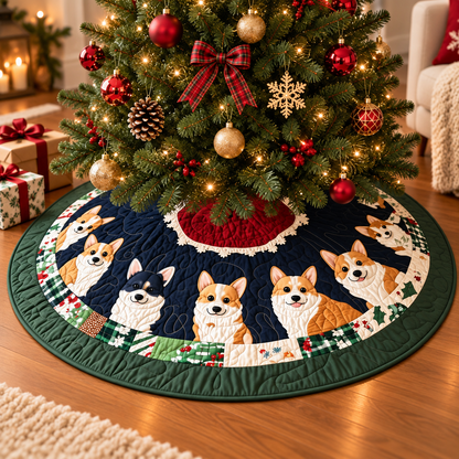 Corgi Christmas Tree Skirt – Quilted Patchwork Holiday Decor for Dog Lovers 7fb92722-a132-49ad-84ac-245b32ff32aa-bu1.png