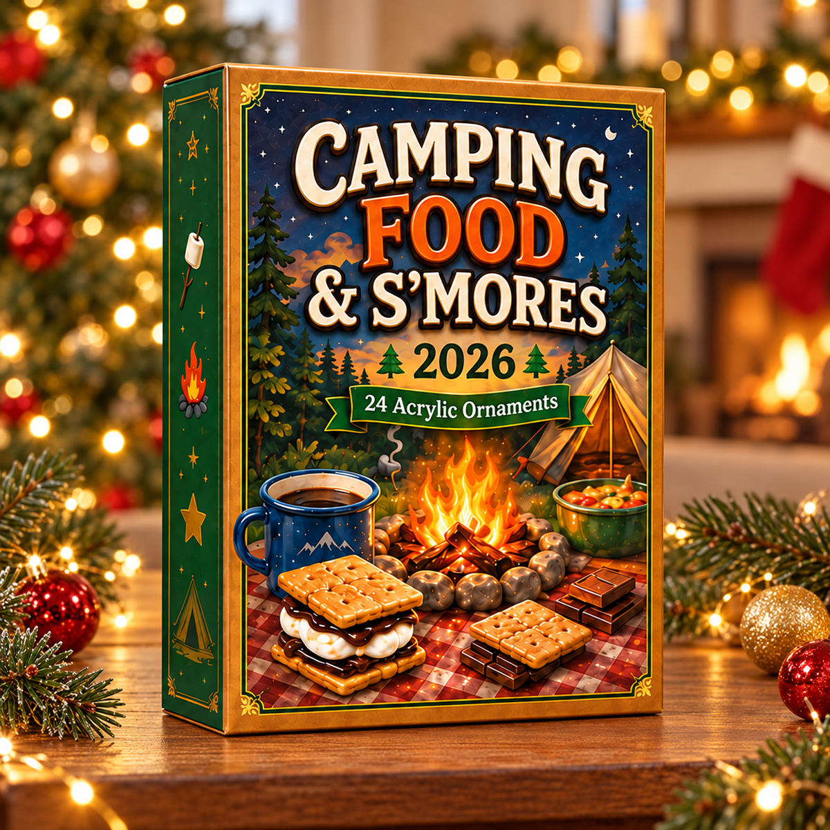 Camping Food & Smores Advent Calendar 2026 - 24-Day Festive Countdown, Acrylic Charms Blind Box - Gift For Campers, Family & Friends 7fd252b7-3dcb-4984-a3b6-63deaab9cf95-food-box.png