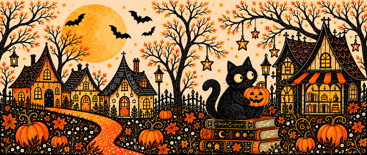 Black Cat Halloween Mug – Spooky Bookshop Ceramic Coffee Cup & Gift for Cat and Book Lovers 8002154b-8bcd-4c21-9746-acf7f2e33b9c-art.png