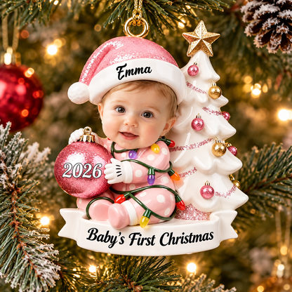 Personalized Baby's First Christmas Ornament, Custom Baby Photo Keepsake 8025a078-4d5a-4d04-9142-ddd82bb1ff91-6f19deec-6b8e-4240-890f-30a8248ec924.png