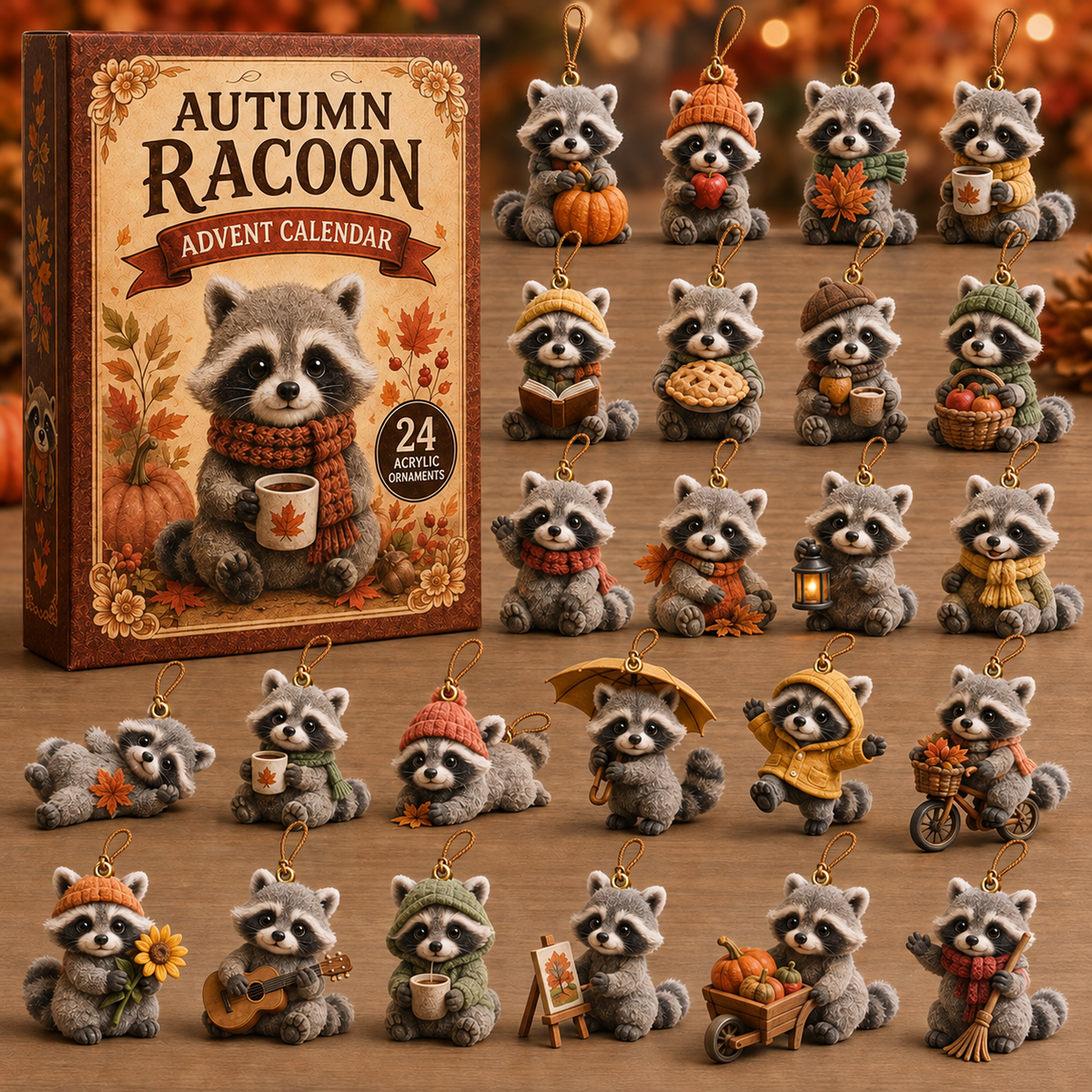 Autumn Raccoon Life Advent Calendar 2026 - 24-Day Festive Countdown, Acrylic Charms Blind Box - Gift For Raccoon Lovers 804e78bd-3524-42ab-aa79-6a0b10fda2c7-racoon-box-charms.png