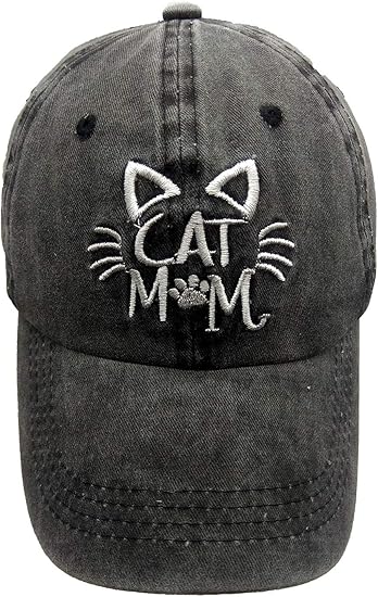 Custom Embroidered Cat Mom Cap, Personalized Baseball Cap 810kq0Wk5dL._AC_SY550.jpg