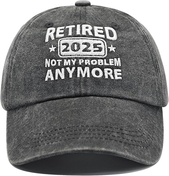 Retirement Gifts for Woman Men, Retirement Hats 2025, Cool Retired Gift - Adjustable Embroidery Baseball Cap