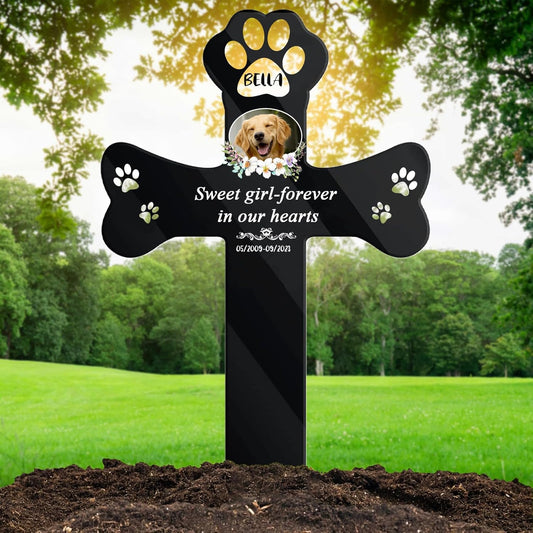 Custom Pet Grave Markers -Dog Grave Markers Outdoor Pet Grave Markers Cat Grave Markers for Cemetery Dog Tombstones for Graves Outdoor Dog Memorial Gifts for Loss of Dog 81F8Vwlzl7L._AC_SL1500.jpg