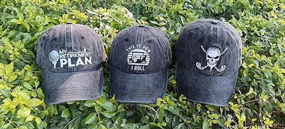 Golf Ball My Retirement Plan Personalized Embroidery Cap - Gift For Golf Dad Golf Mom Golf Father Golf Mother 81GHc_by41L.SX522.jpg?v=1742187809