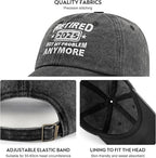 Retirement Gifts for Woman Men, Retirement Hats 2025, Cool Retired Gift - Adjustable Embroidery Baseball Cap
