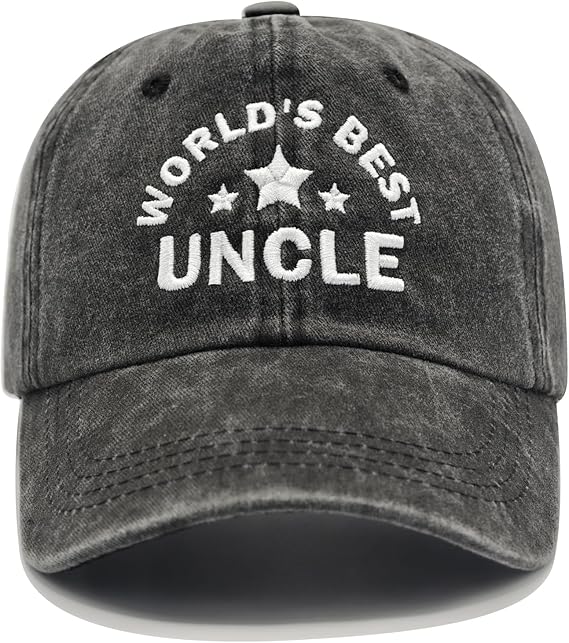 Uncle Gifts from Niece Nephew, Fathers Day Christmas Birthday Gifts for Uncle, Adjustable Personalized Embroidered Baseball Cap Father Days Gift 81Q-_l-7UCL._AC_SX569.jpg