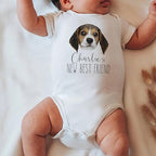 New Friends Custom Baby Bodysuit with Pet Portrait, Pregnancy Annoucement Gift, New Best Friend Onesie, Baby Gifts, Custom Dog and Cat Breeds, Toddler Baby Boy Girl Bodysuit 81T4pSkxduL._AC_SX569.jpg