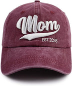 Mom and Dad EST 2025 Hat, Embroidered Adjustable Cotton New Parents Gifts Baseball Cap 81YdFiAFWXL._AC_SX522.jpg