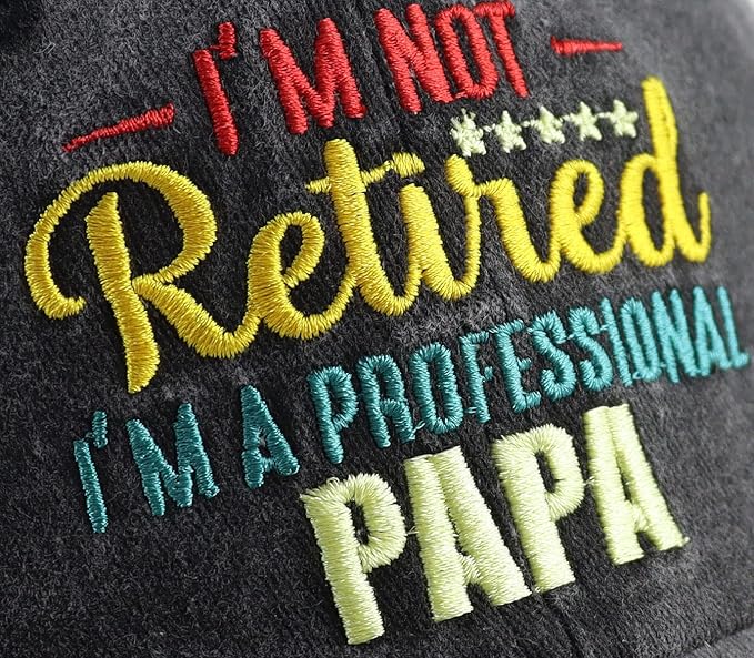 I'm Not Retired I'm A Professional World's Best Dad Hat for Men, Funny Adjustable Cotton Embroidered Professional Papa Baseball Cap 81fUXT4G2kL._AC_SX679.jpg