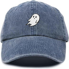 Ghost Embroidered Mens Womens Cotton Dad Hat Baseball Cap Adjustable