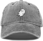 Ghost Embroidered Mens Womens Cotton Dad Hat Baseball Cap Adjustable