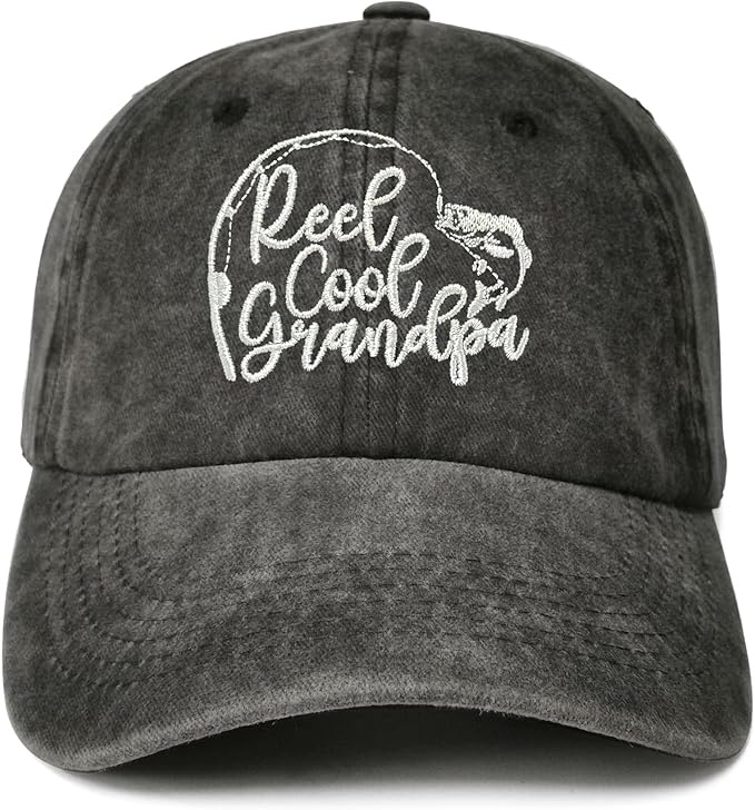 Reel Cool Dad Grandpa Fishing Grandpa Gift Father's Day Gift Embroidered Baseball Caps for Men and Women Birthday Gift For Him 81mnvNSArHL._AC_SX679.jpg