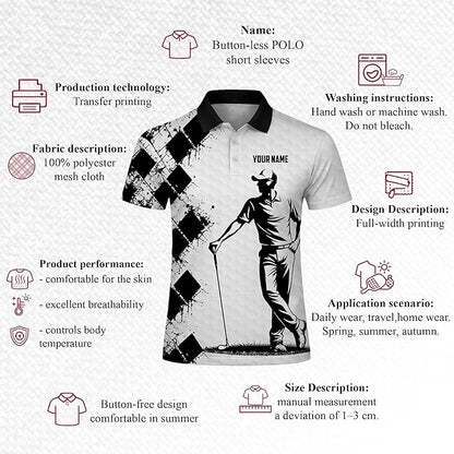 Pickit Custom Name Golf Polo Shirt Black White 81r6BcHf2NL._AC_SX679.jpg
