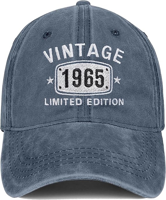 60th Birthday Gifts for Men Women Hats Vintage 1964 Blue Baseball Cap Personalized Embroidery cap for Grandpa 81rgOYqxnDL._AC_SX569.jpg