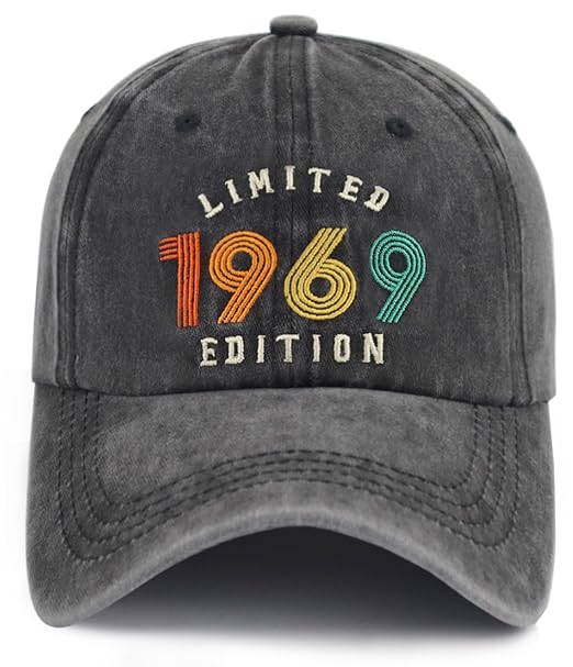 Limited Edition Baseball Cap for Men Women, Funny Retro Adjustable Embroidery Cotton Birthday Hat 81sr-PL-Y2L.SX522.jpg?v=1742187692