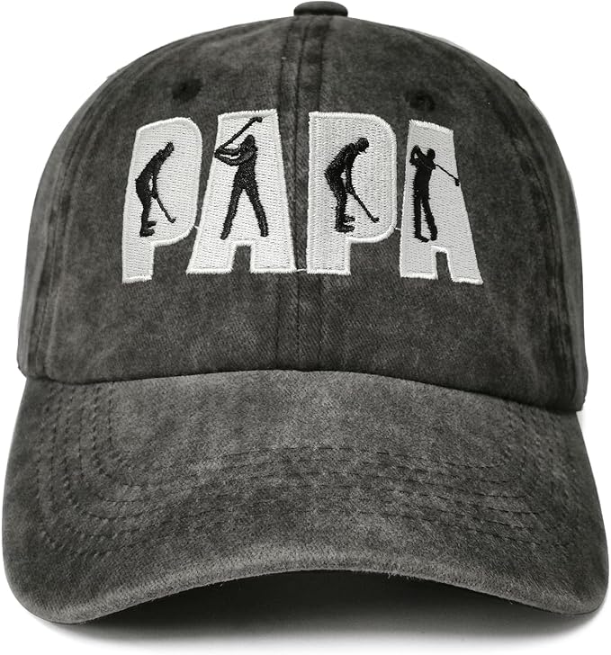 Golf Dad Papa Embroidered Baseball Caps for Men and Women Father's Day Gift For Him 81vx4It1g4L._AC_SX679.jpg