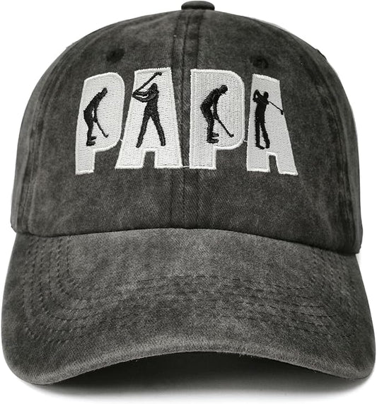Golf Dad Papa Embroidered Baseball Caps for Men and Women Father's Day Gift For Him 81vx4It1g4L._AC_SX679.jpg