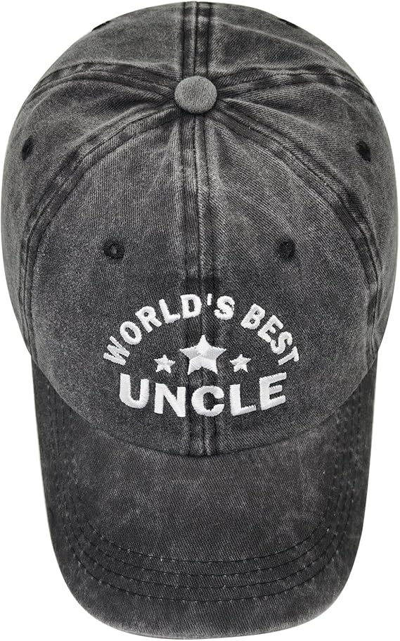 Uncle Gifts from Niece Nephew, Fathers Day Christmas Birthday Gifts for Uncle, Adjustable Personalized Embroidered Baseball Cap Father Days Gift 81yIm7_CUWL._AC_SX569.jpg