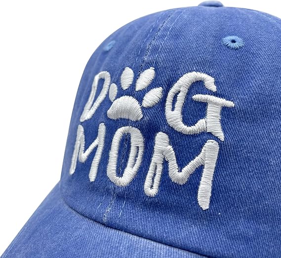 Women's Embroidered Dog Mom Hat Adjustable Denim Baseball Cap 81z8RrLbYlL._AC_SX569.jpg