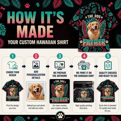 The Dog Father — Custom Pet Photo Hawaiian Shirt - How to customize