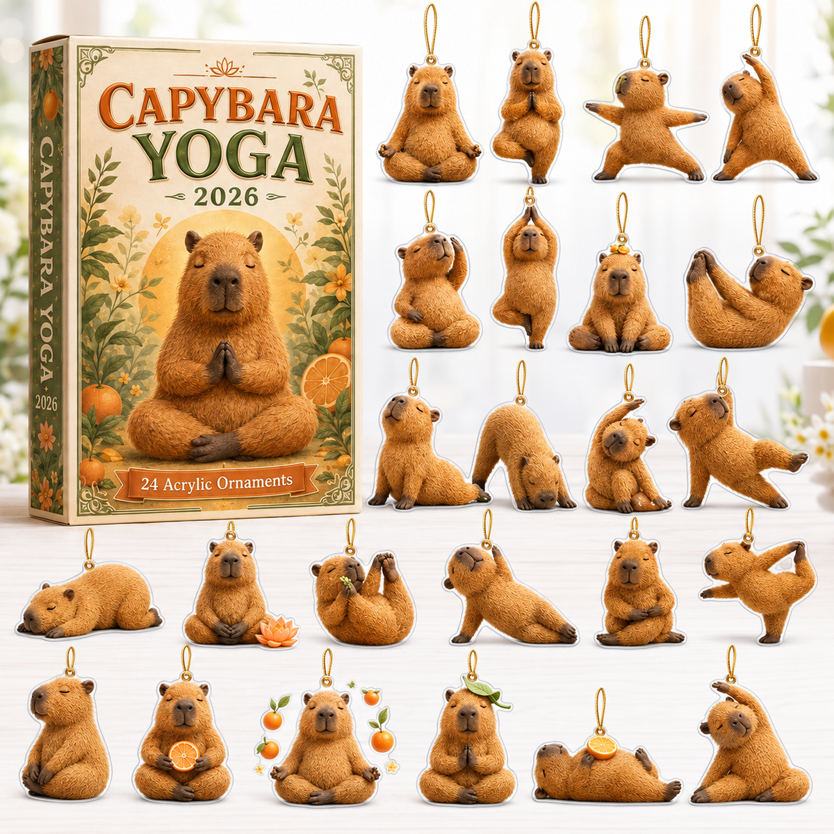 Capybara Yoga Advent Calendar 2026 - 24-Day Festive Countdown, Acrylic Charms Blind Box - Gift For Yoga Lovers 829d2ad4-6df6-45ce-bea8-bee5ac255d32-capybara-box-charms.png