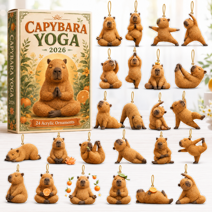 Capybara Yoga Advent Calendar 2026 - 24-Day Festive Countdown, Acrylic Charms Blind Box - Gift For Yoga Lovers 829d2ad4-6df6-45ce-bea8-bee5ac255d32-capybara-box-charms.png