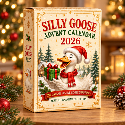 Silly Goose Christmas Advent Calendar 2026 - 24-Day Festive Countdown, Acrylic Charms Blind Box - Gift For Family & Friends 82b504c1-7a31-463d-bc2c-cfe3b8939bb6-goose-box.png