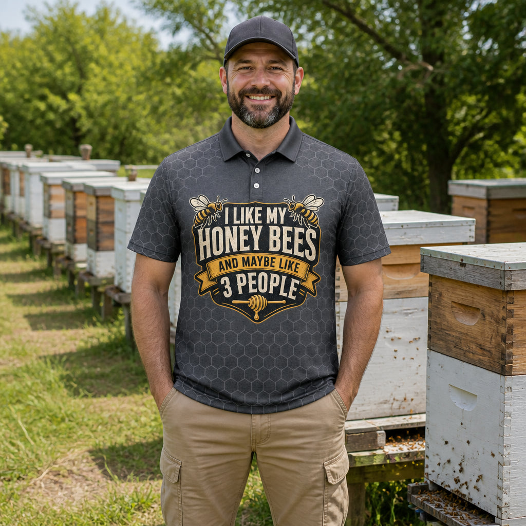 Honey Bees > People - Beekeeper Humor Polo - Polo shirt - All over printed 82bbe431-d5a7-4b16-bb4f-5ef79b357fc6.jpg
