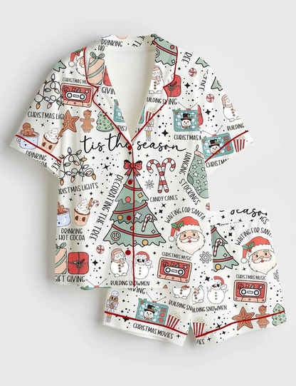 Retro Christmas Tis The Season Christmas Cute Santa Holiday Hot, Print Short Sleeve Satin Pajama Set, Pajama Nightwear Set for Her Women 82bddbf7-faf8-410b-8537-e86f93a8a1e5-t-i-xu-ng-74-.png